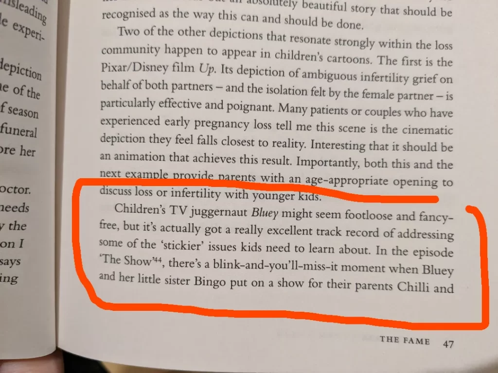 From Reddit: "Chilli's reaction in 'The Show ' is confirmed by Joe to be about miscarriage (from the amazing book 'Hard To Bear' by Isabelle Oderberg)"