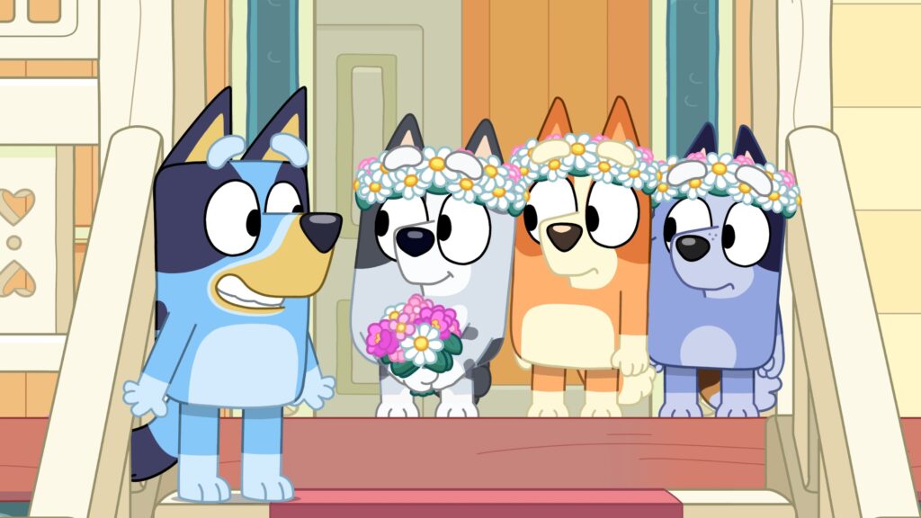 Still from Bluey episode The Sign