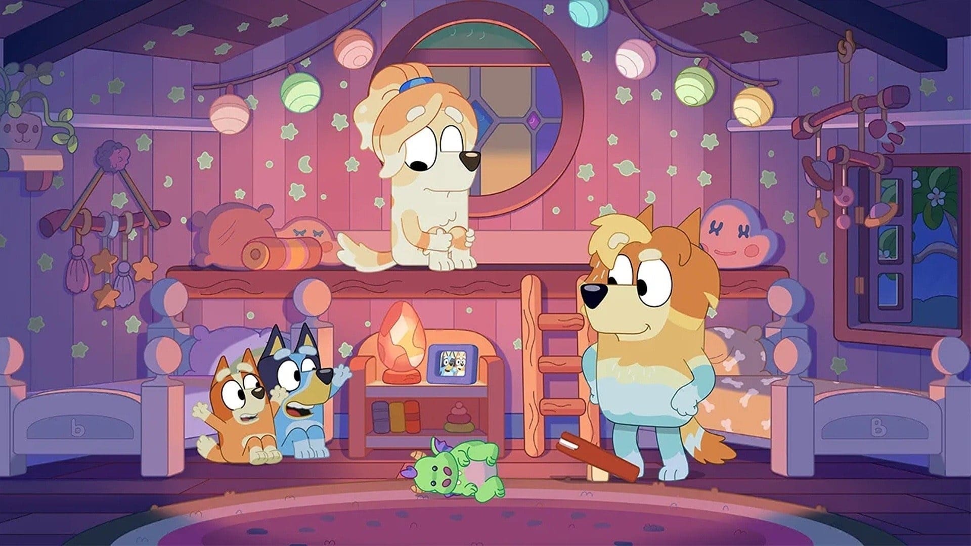 Still from Bluey episode Double Babysitter