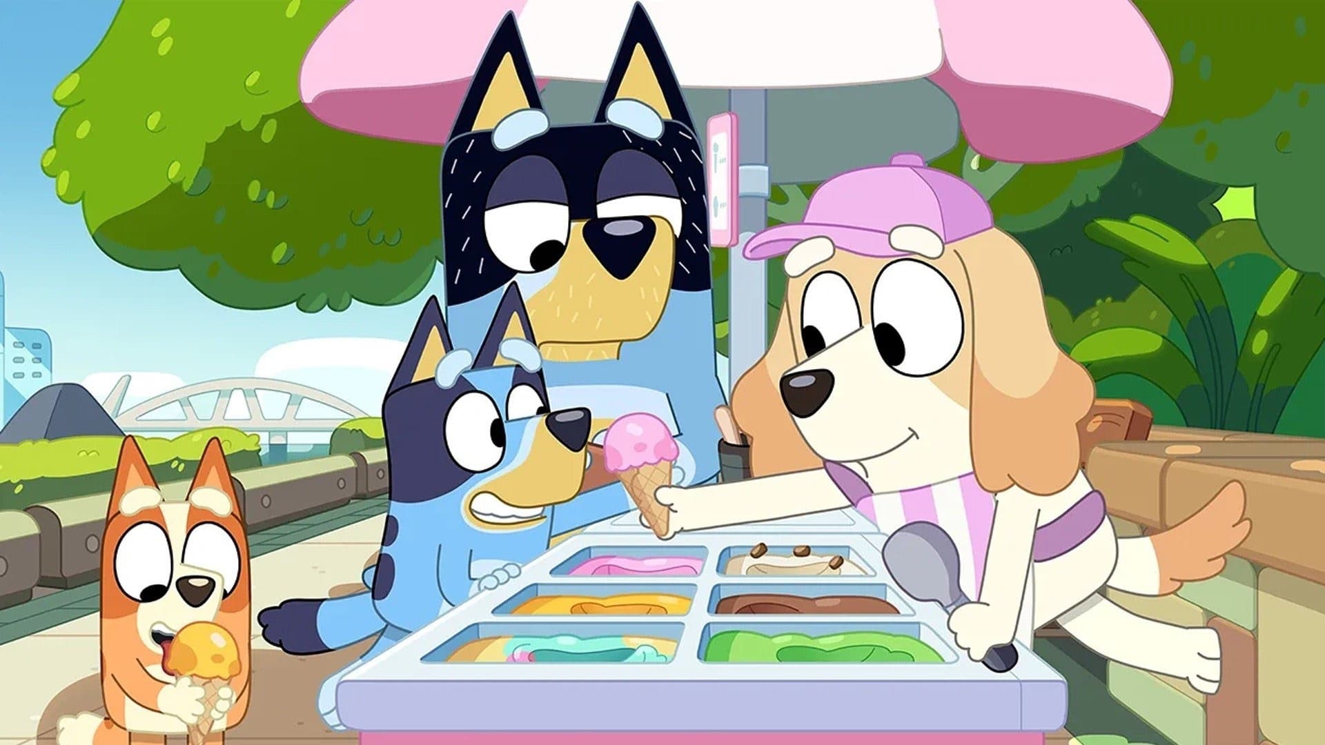 Still from Bluey episode Ice Cream