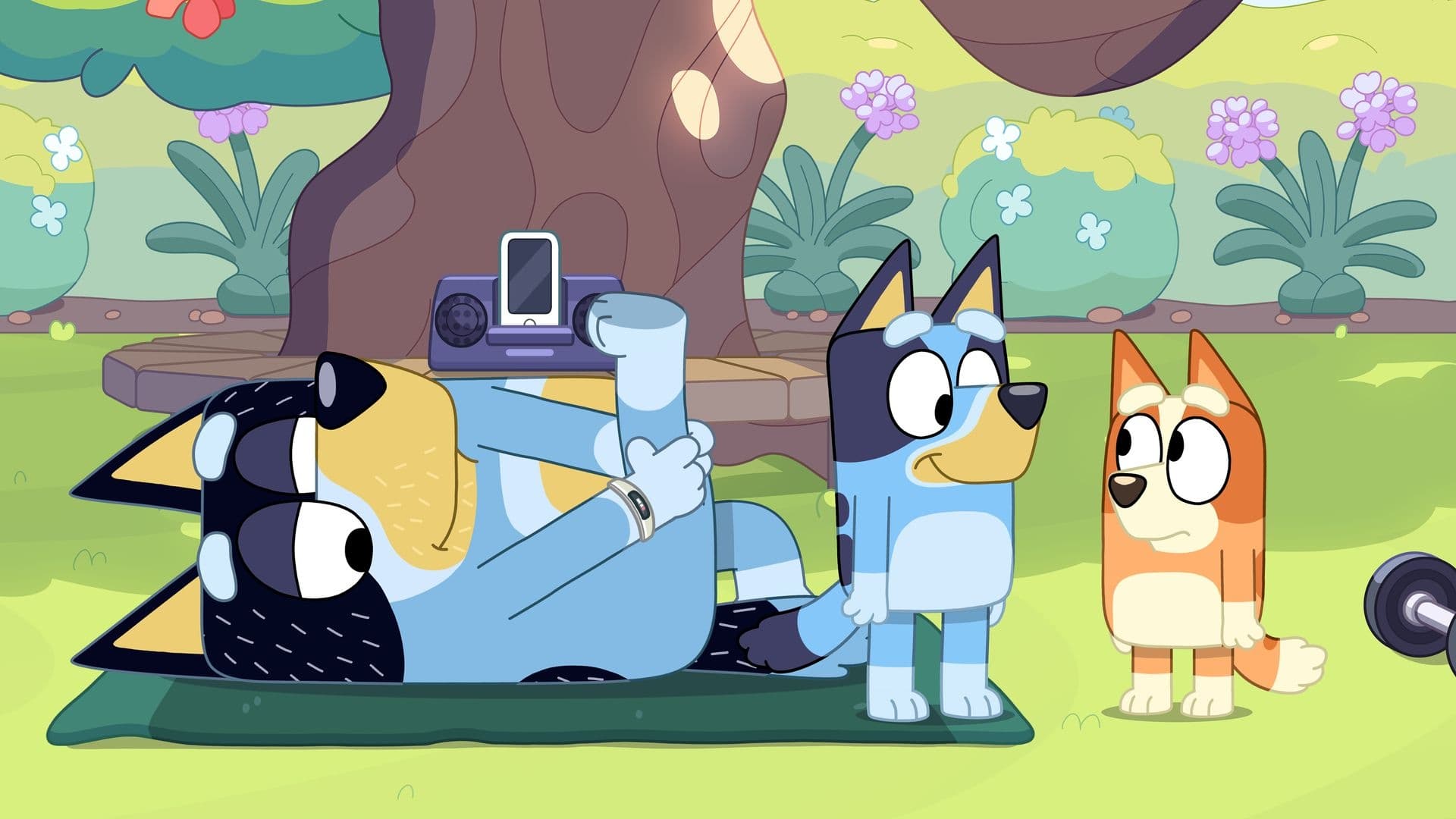 Still from Bluey episode Exercise