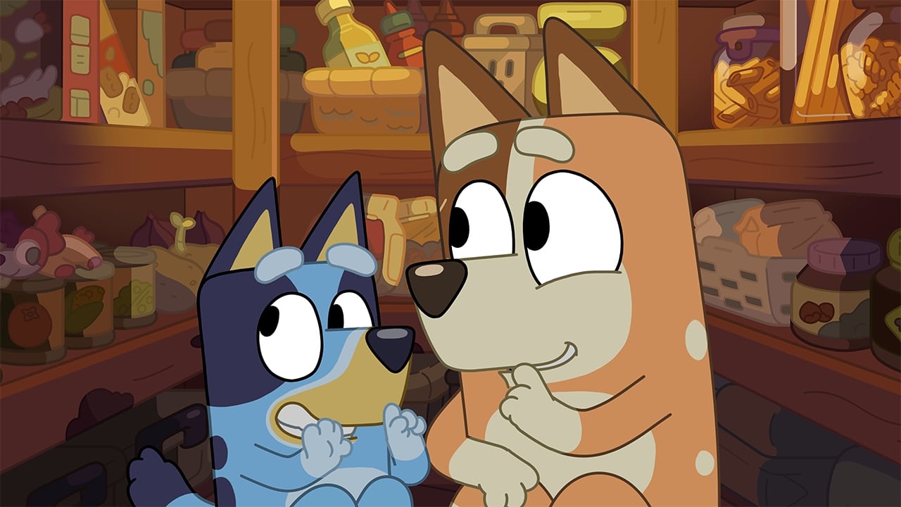 Still from Bluey episode Hide and Seek