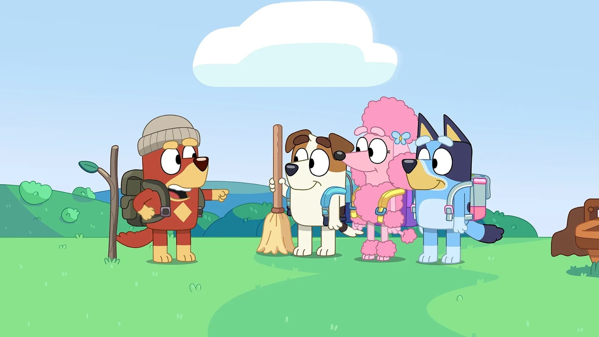 Still from Bluey episode Explorers