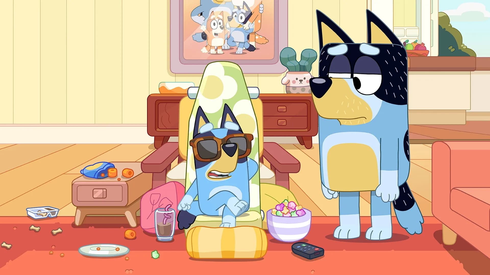 Still from Bluey episode Tina