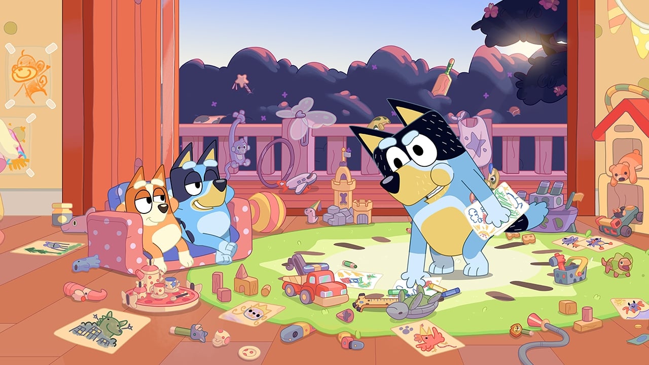 Still from Bluey episode Daddy Robot