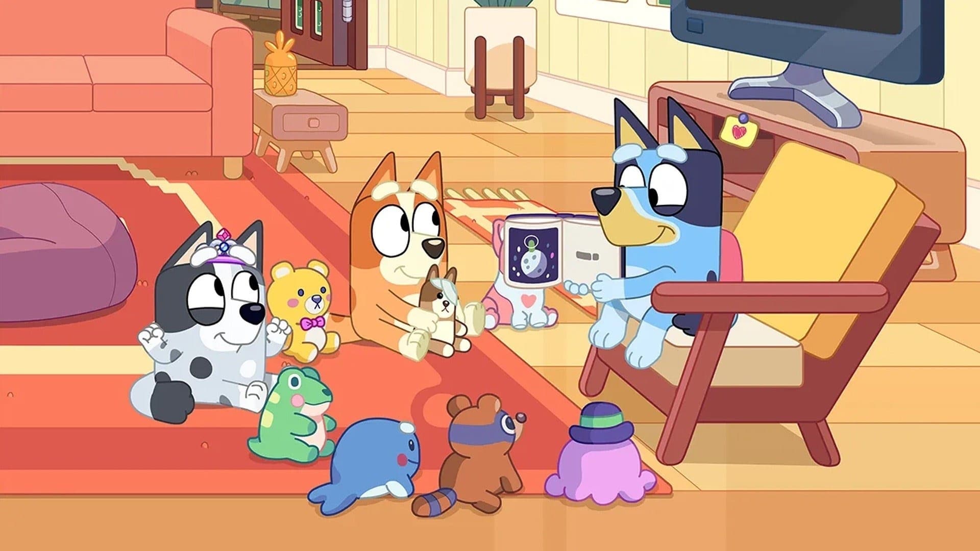 Still from Bluey episode Library