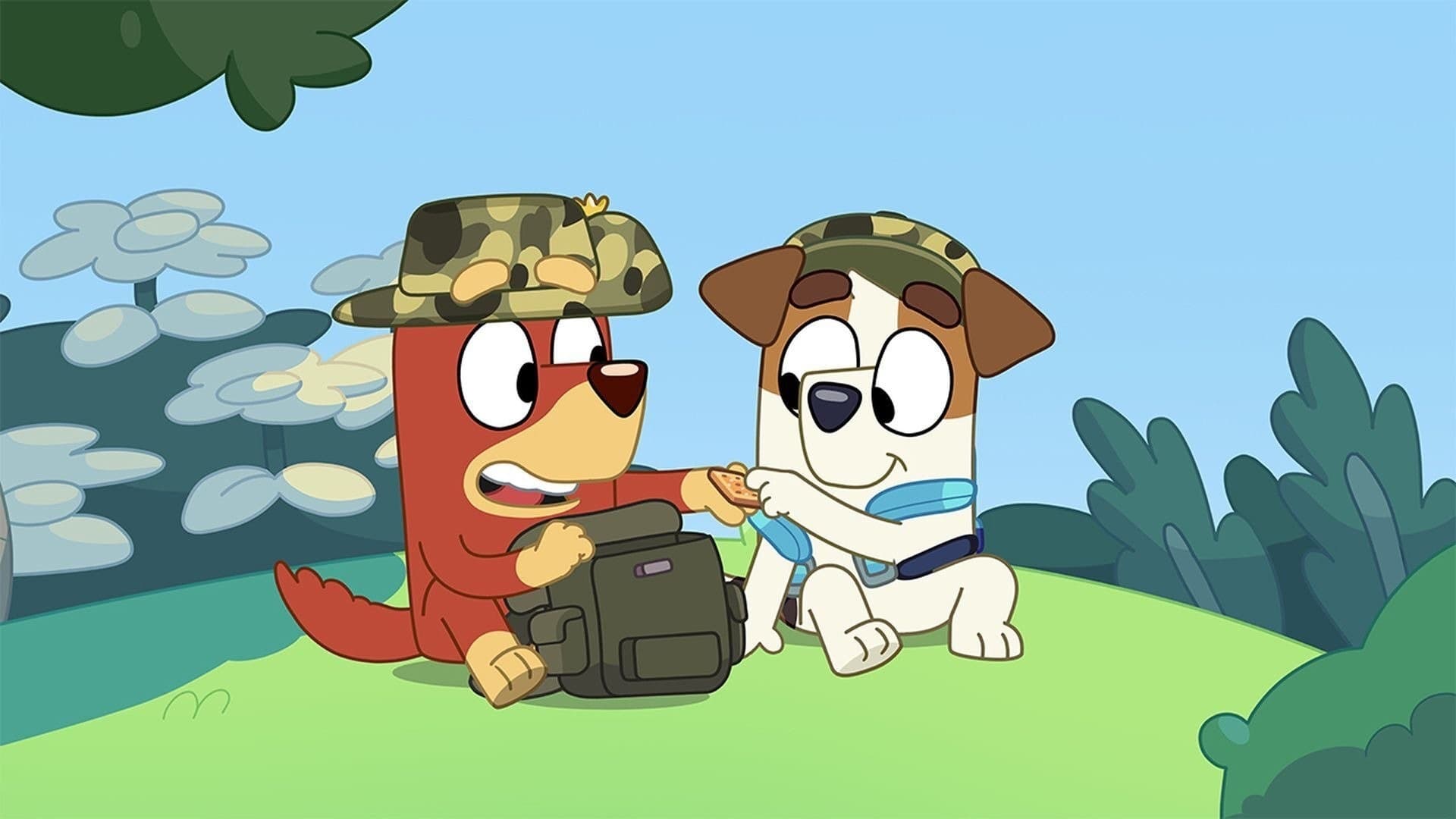 Still from Bluey episode Army