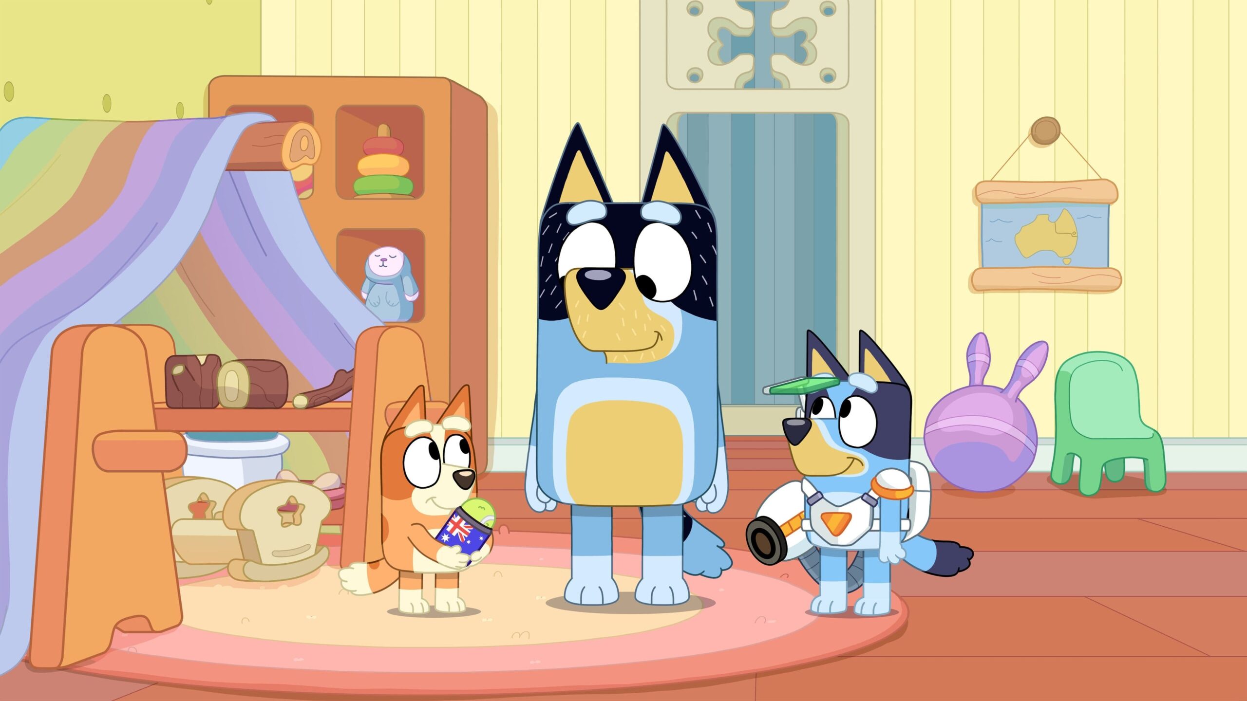 Still from Bluey episode Surprise!