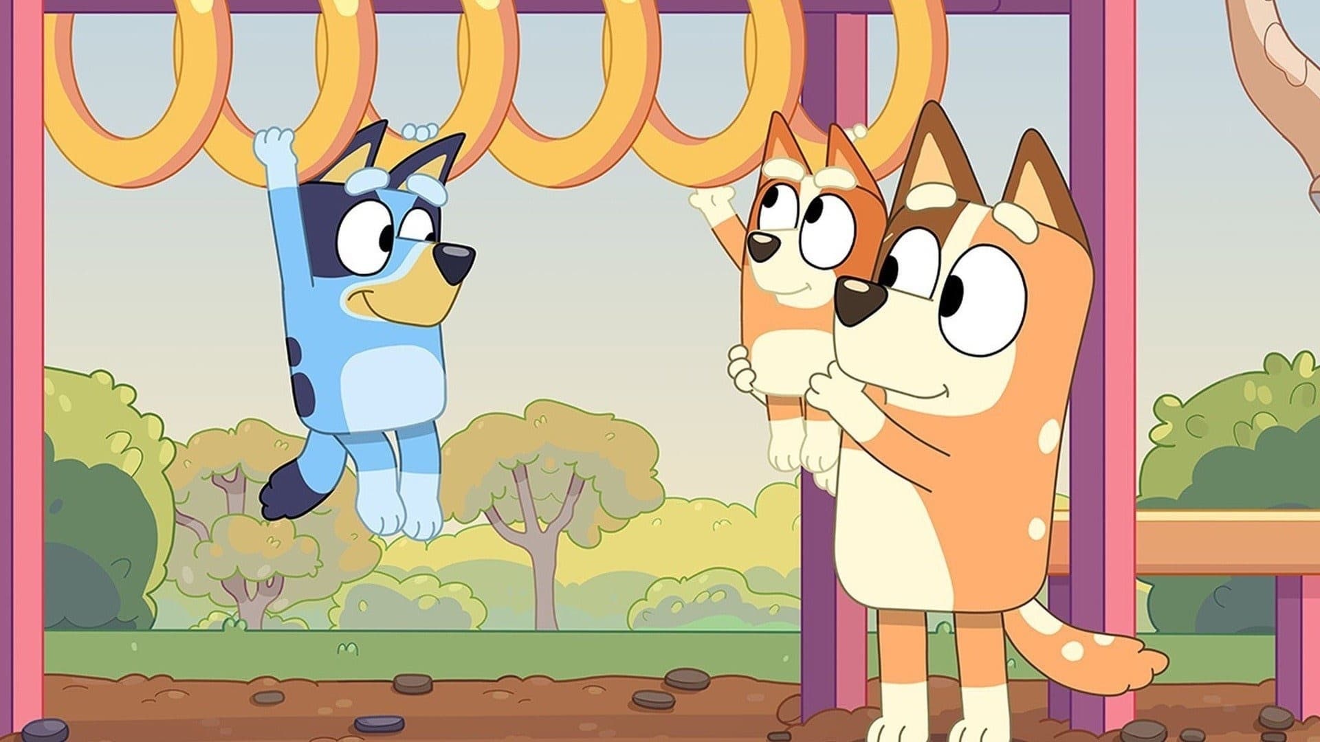 Still from Bluey episode Baby Race