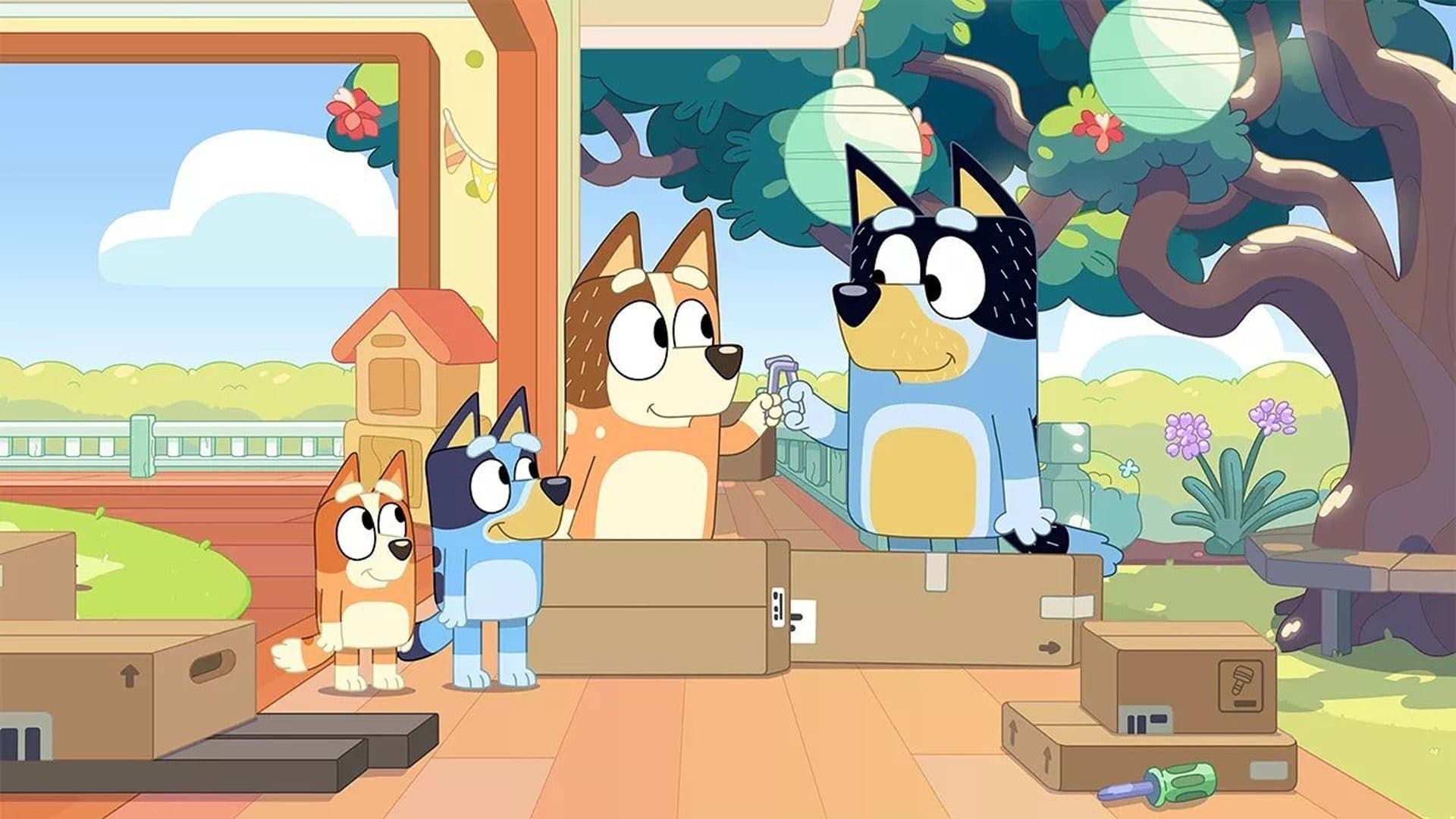 Still from Bluey episode Flat Pack