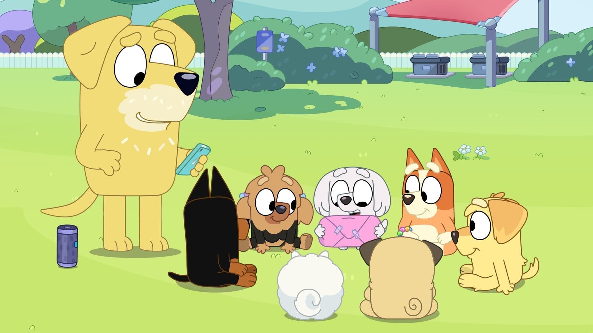 Still from Bluey episode Pass the Parcel