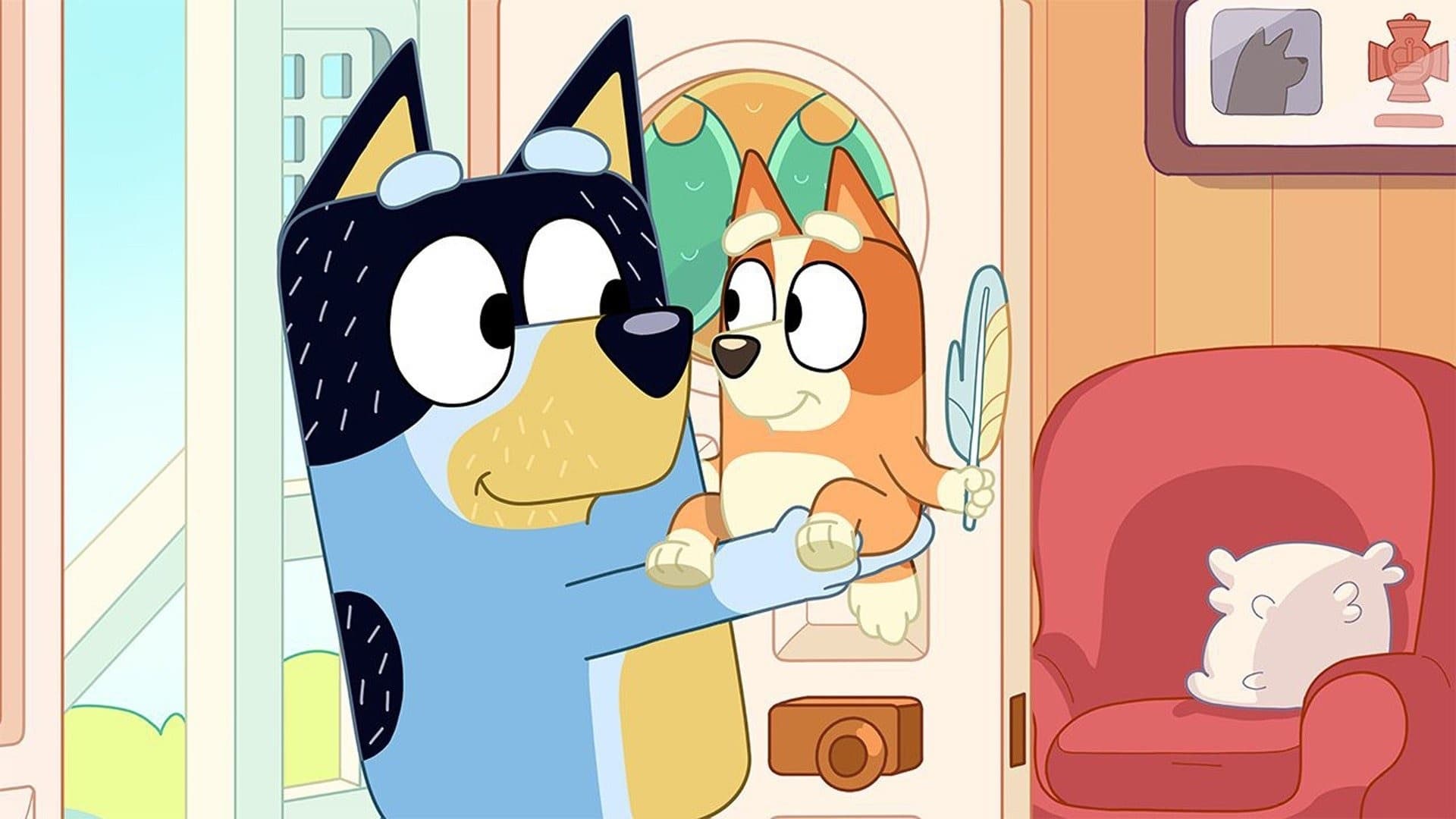 Still from Bluey episode Featherwand