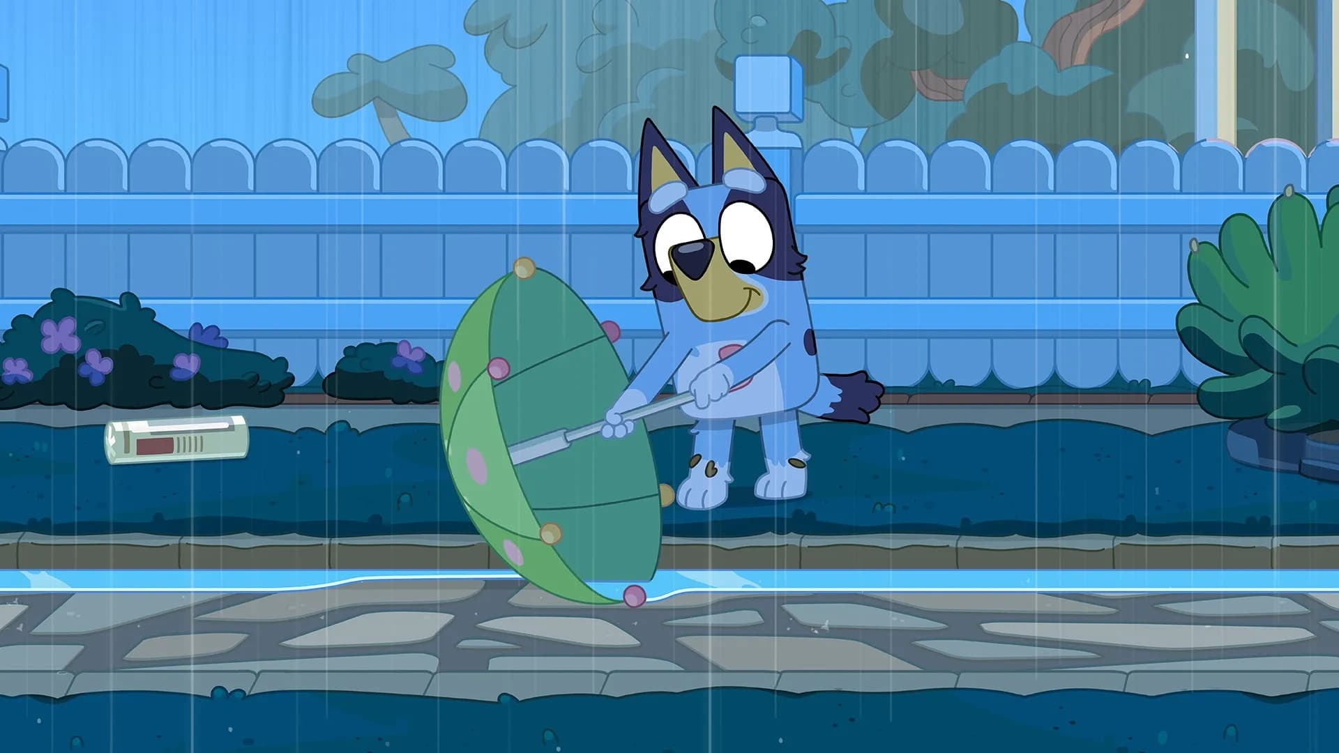 Still from Bluey episode Rain