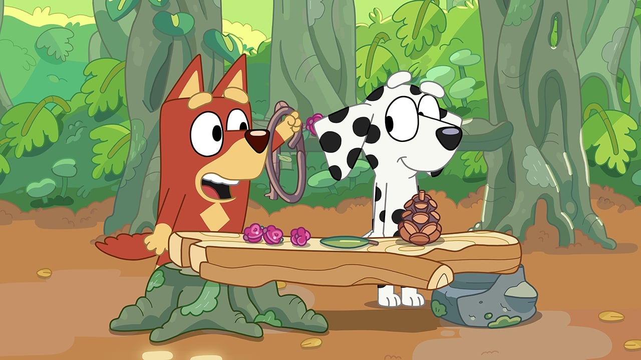 Still from Bluey episode Shops