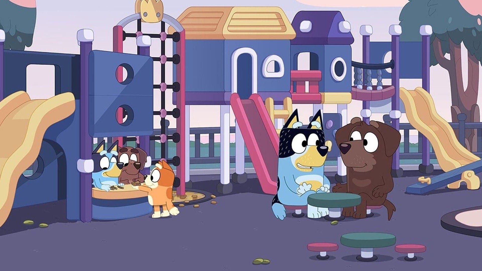 Still from Bluey episode Cafe