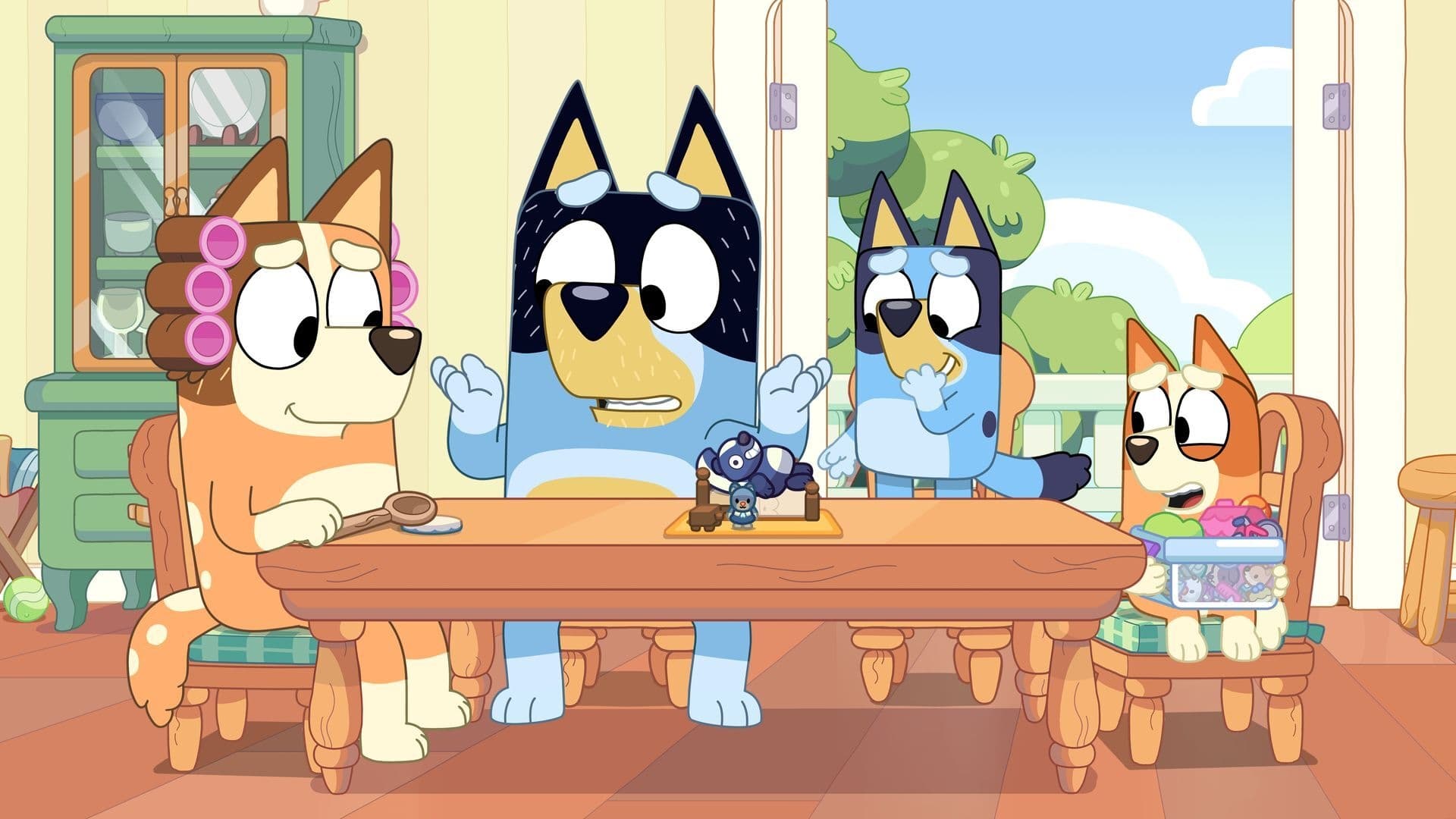 Still from Bluey episode Family Meeting