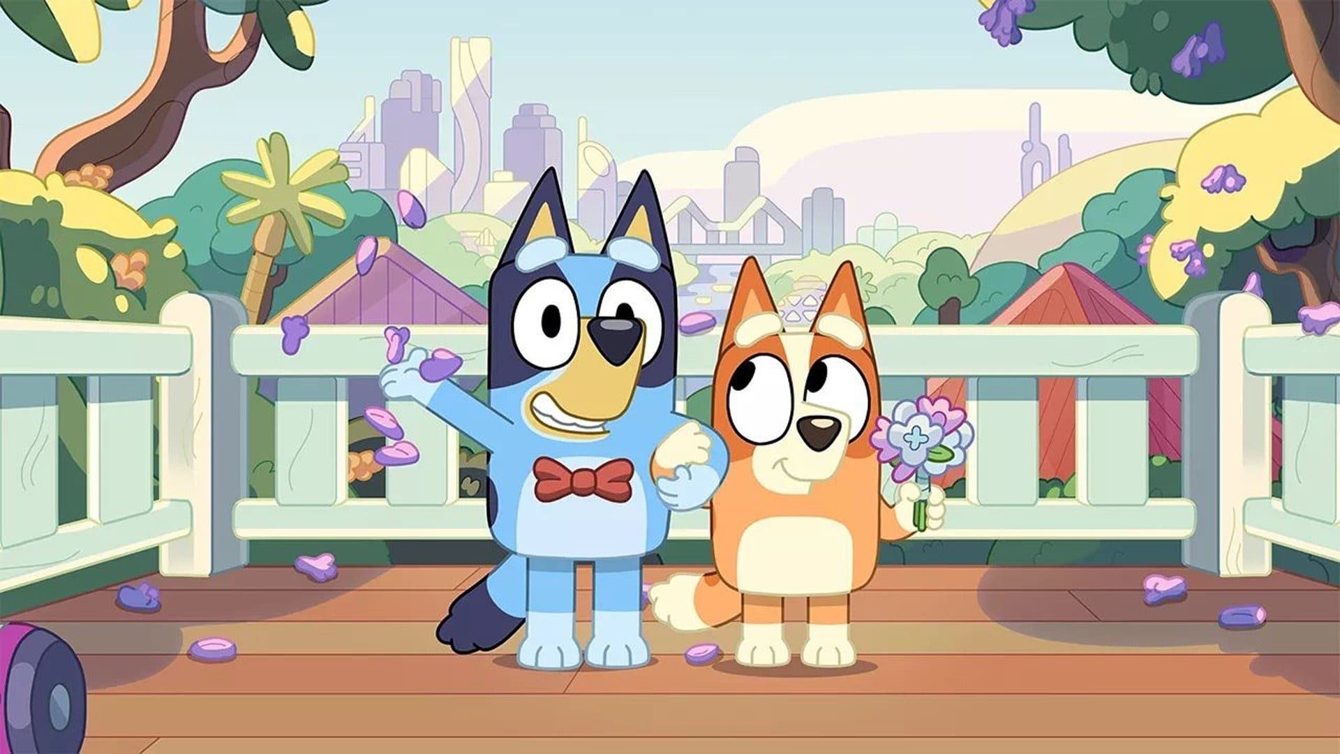 Still from Bluey episode The Show