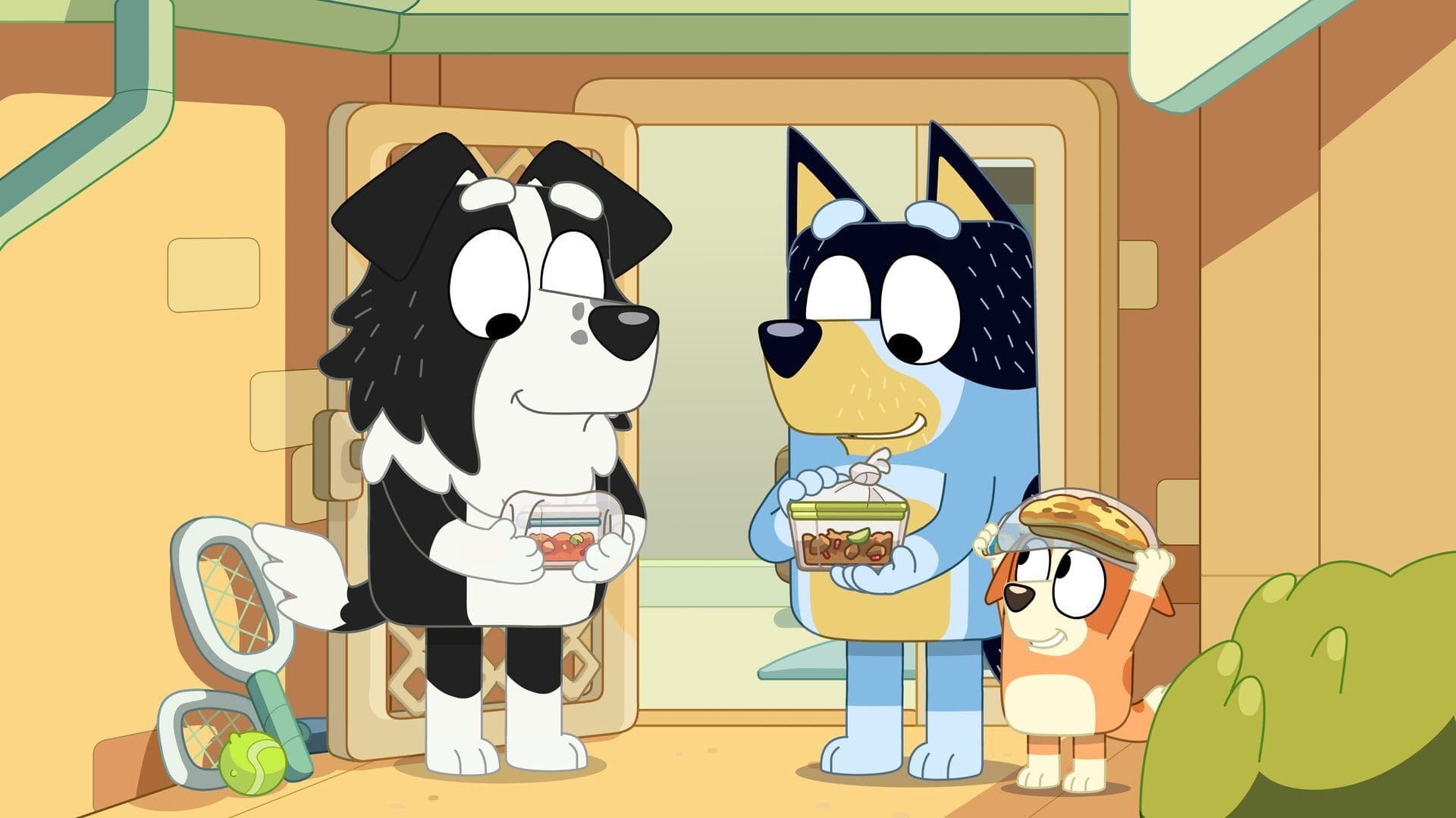 Still from Bluey episode Curry Quest