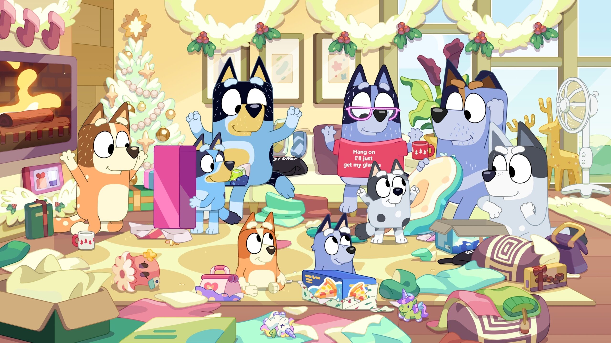 Still from Bluey episode Christmas Swim