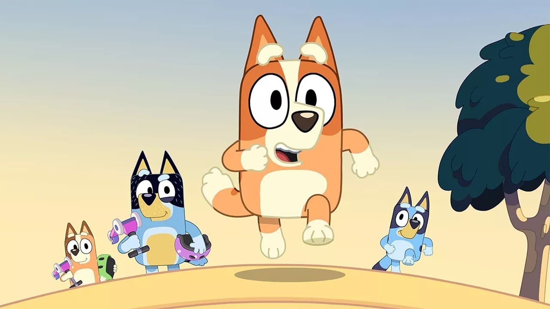 Still from Bluey episode Piggyback