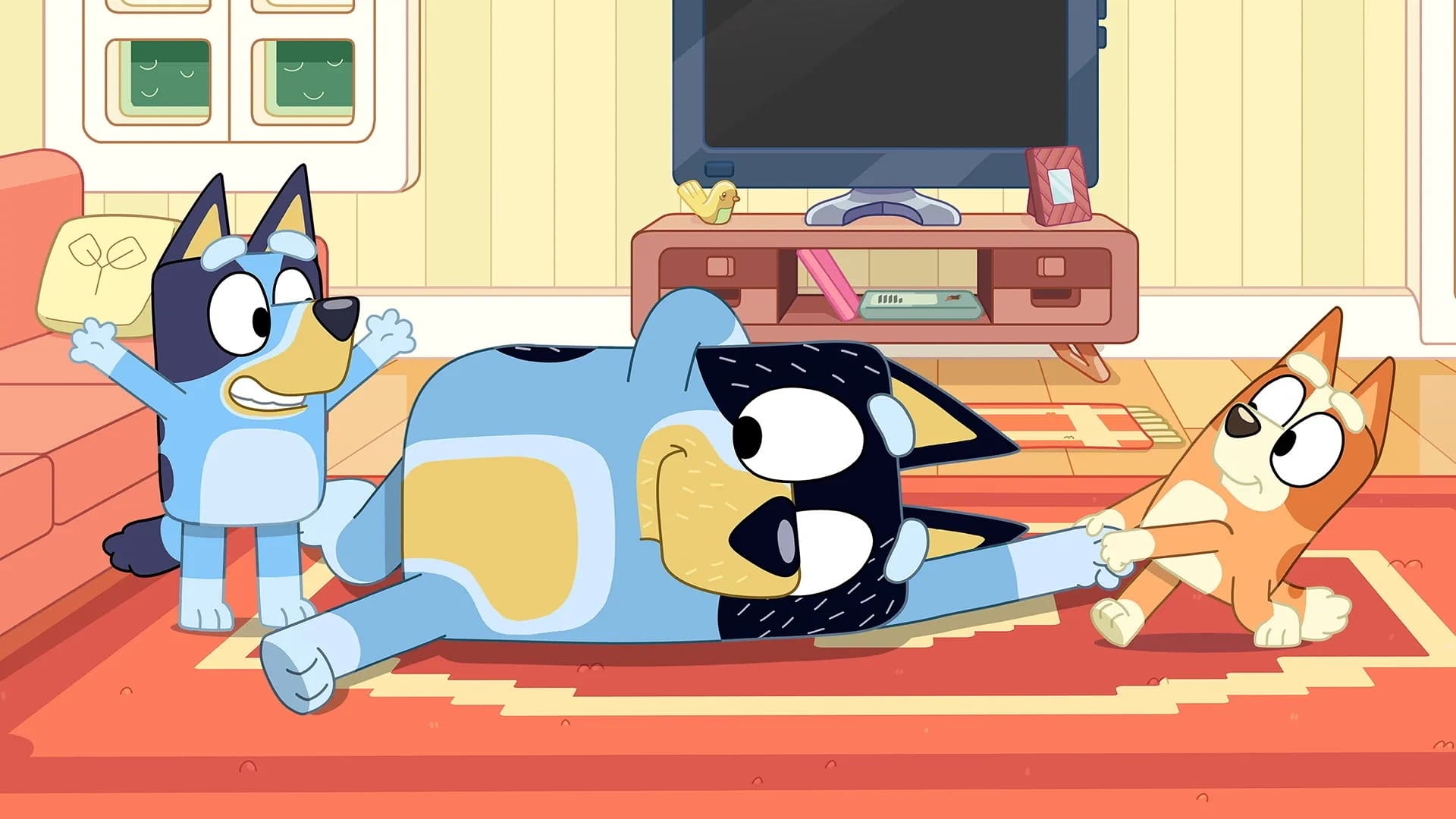 Still from Bluey episode Ragdoll