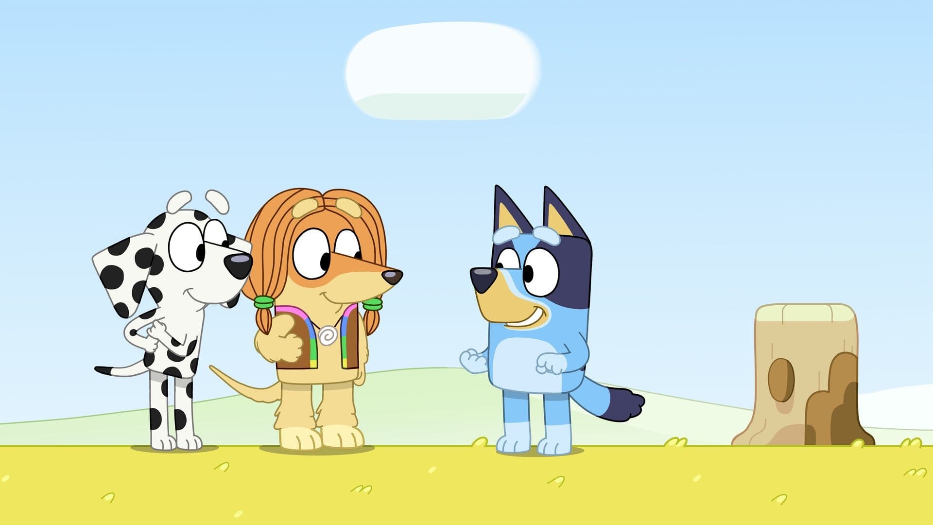 Still from Bluey episode Wild Girls