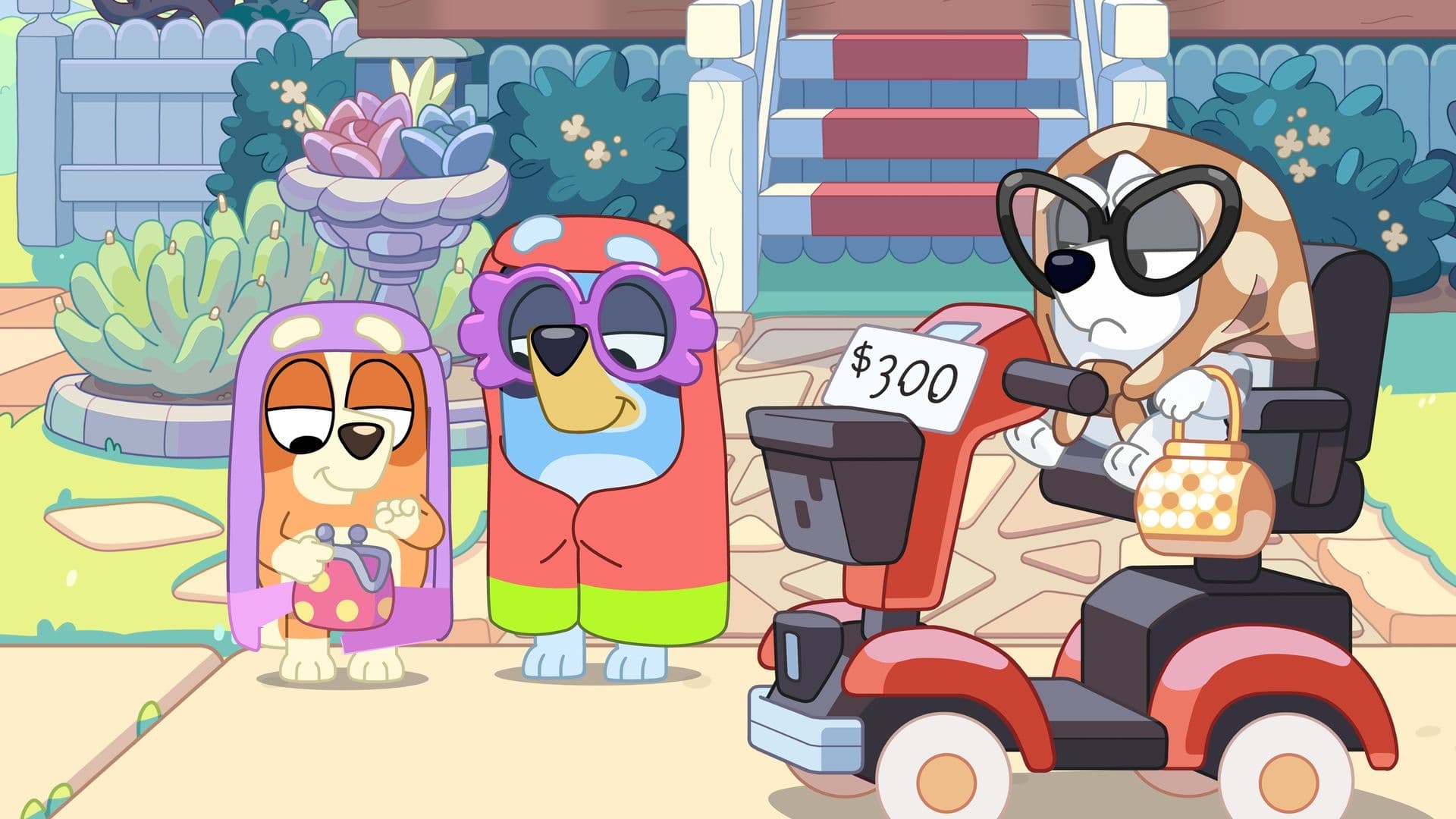 Still from Bluey episode Granny Mobile