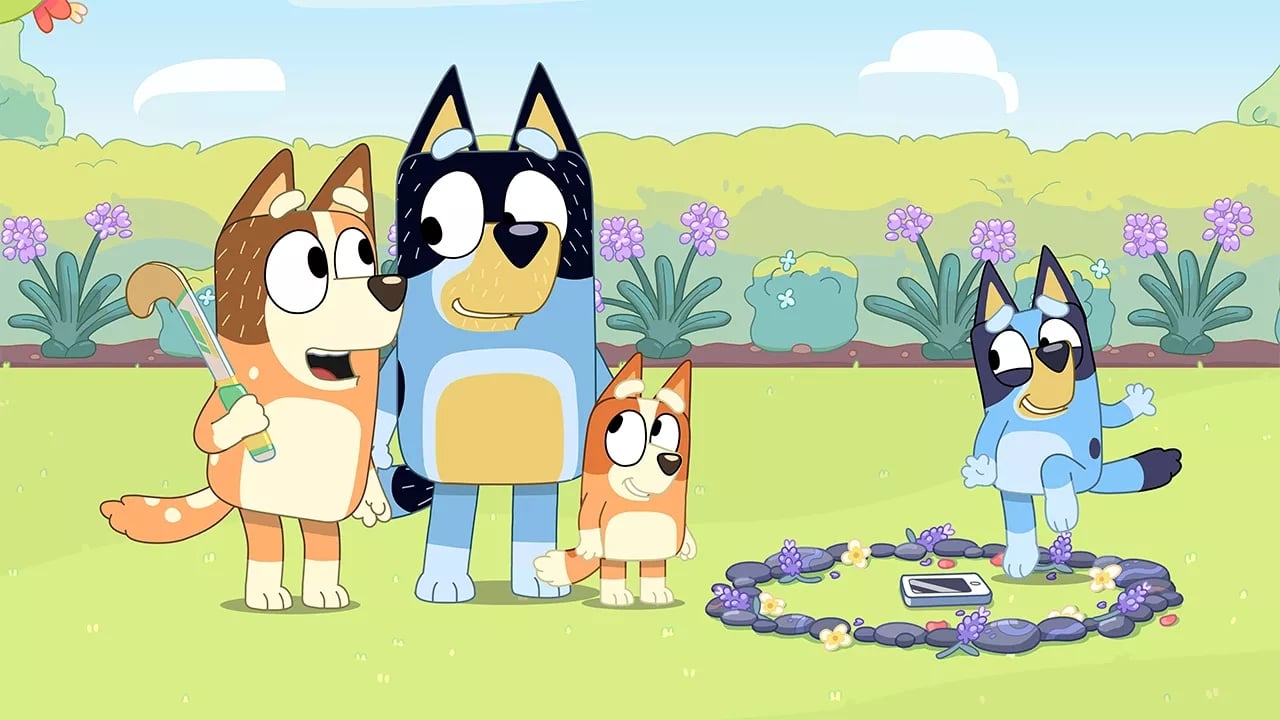 Still from Bluey episode Fairies