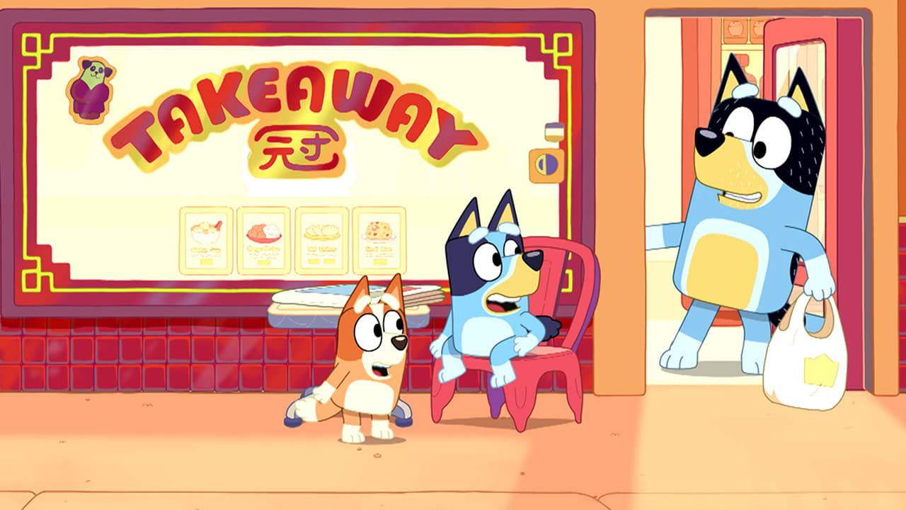 Still from Bluey episode Takeaway