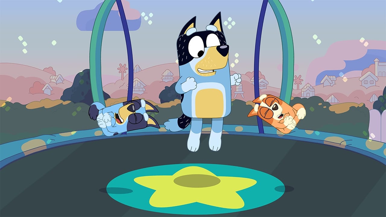 Still from Bluey episode Trampoline