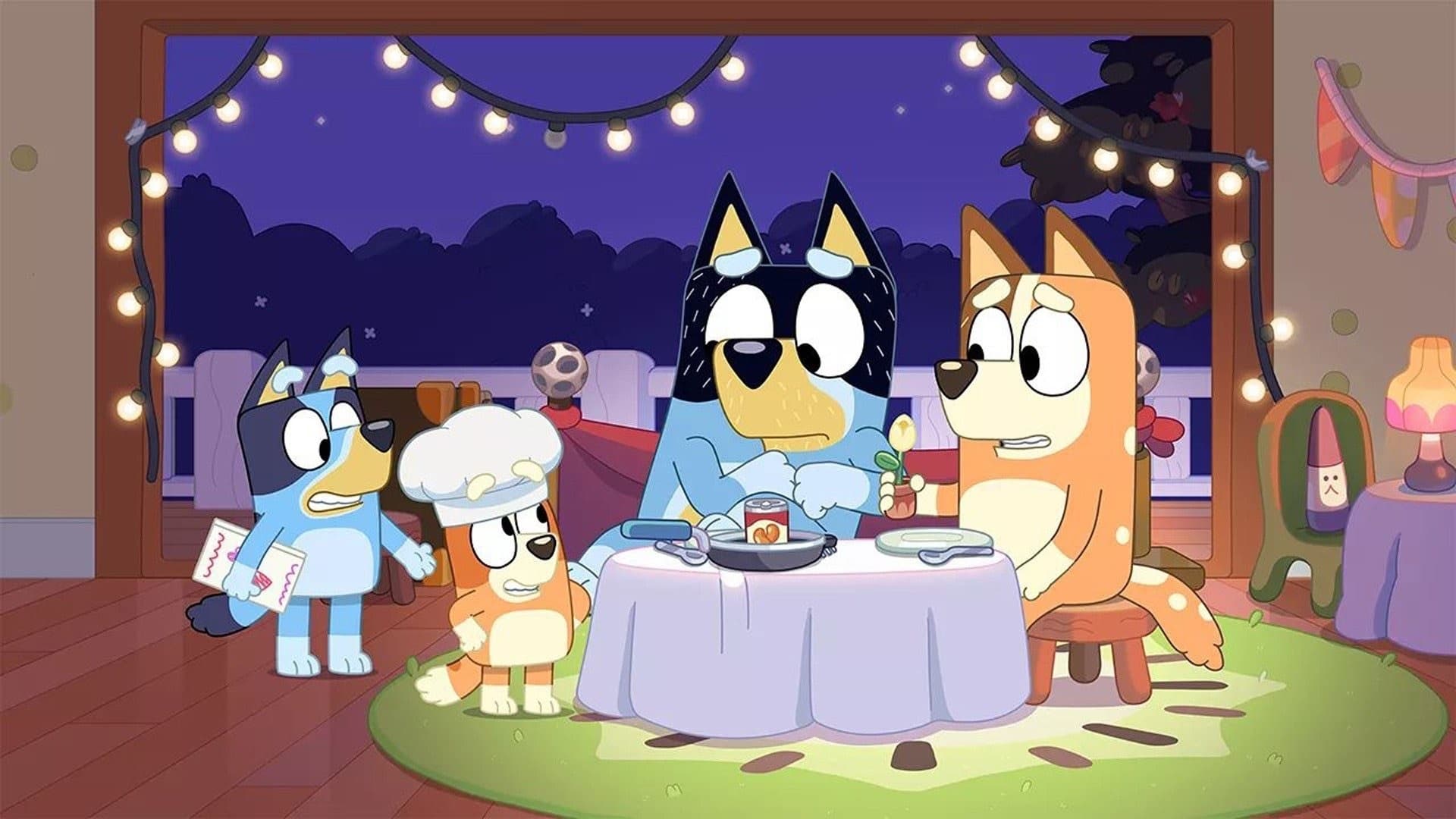 Still from Bluey episode Fancy Restaurant