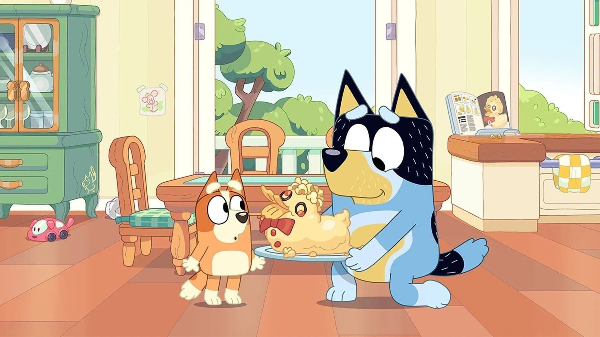 Still from Bluey episode Duck Cake