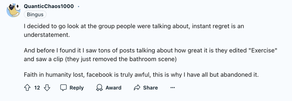 Redditor can't believe what the Bluey Facebook group experience was like