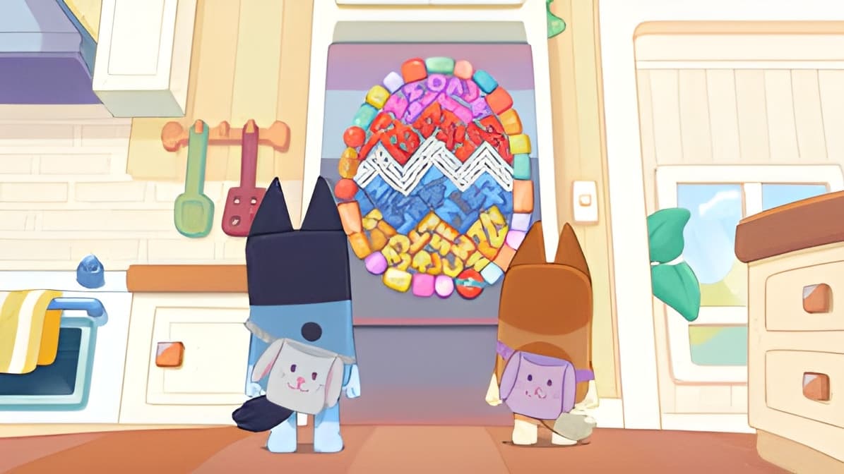 Still from Bluey episode Easter