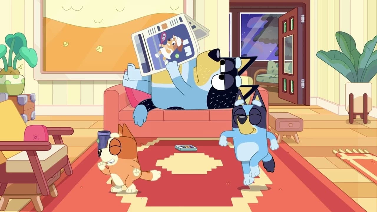 Still from Bluey episode Burger Dog