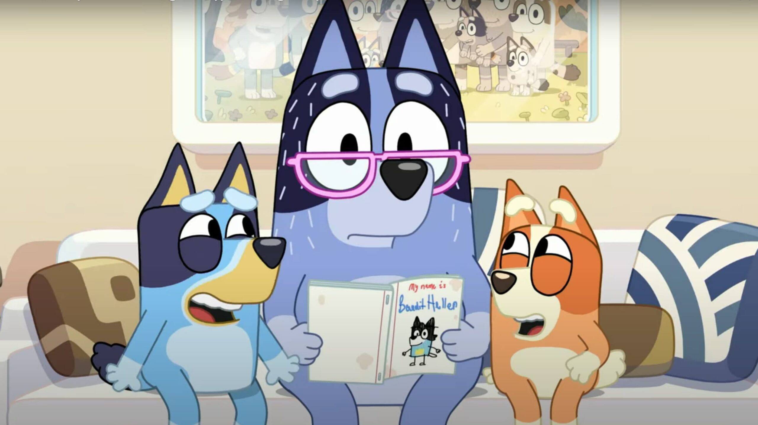 Still from Bluey episode Blocks